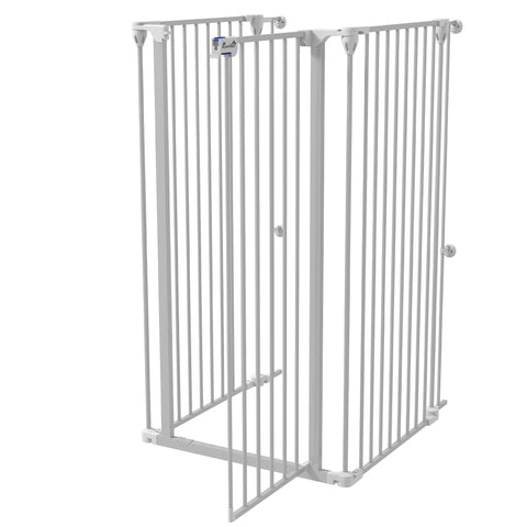 Rootz Safety Gate for Dogs - Pet Barrier - Dog Fence - Double Locking - Foldable Design - 206cm x 120cm