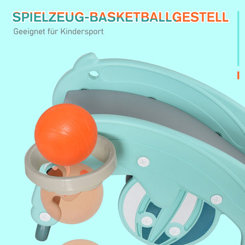 Rootz 3-in-1 Children's Toy - Rocking Horse - Slide - Basketball Hoop - Boosts Sports Skills - HDPE - 72cm x 34cm x 47cm