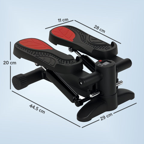 Rootz Mini Stepper - Compact Fitness Stepper - Exercise Step Machine - LCD Monitor - 44.5cm x 29cm x 20cm