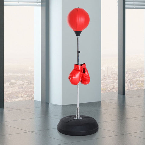 Rootz Adjustable Punching Ball Stand - Boxing Equipment - Boxing Bag - Height Adjustable - Martial Arts Training - 43cm x 43cm x 126-144cm