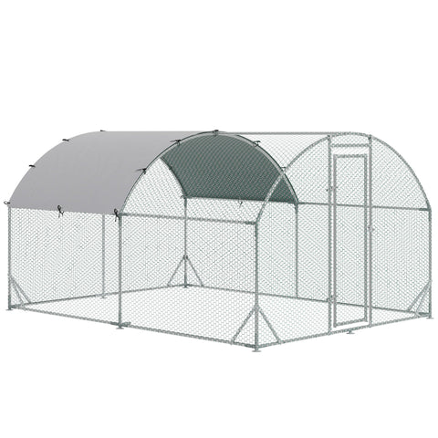 Rootz Small Animal Enclosure - Chicken Run - Outdoor Pen - Sturdy Construction - 280cm x 380cm x 197cm