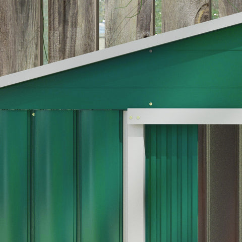 Rootz Garden House 2.42 m² - Storage Shed - Outdoor Shelter - Secure & Durable - 213L x 130W x 185H cm