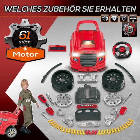 Rootz Motor Workshop Toy Set - Engine Playset - Kids Mechanic Kit - Enhances Dexterity & Coordination - 40L x 39W x 47H cm