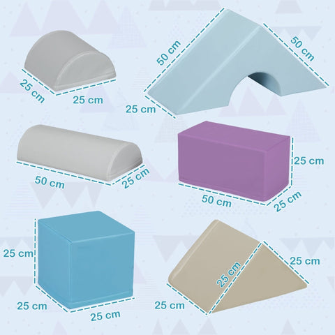 Rootz Soft Building Blocks Set - Foam Blocks - Children's Play Blocks - Stimulates Creativity - Includes 11 Blocks - Various Sizes