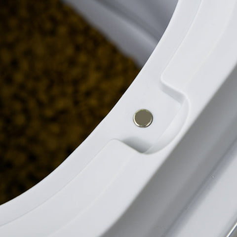 Rootz Dog Food Container - Pet Food Holder - Airtight Seal - 25L/5L - Foldable Design - Wheels - Desiccant - 44cm x 32cm x 37cm