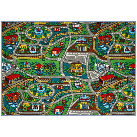 Rootz Children's Carpet - Play Mat - Reversible Rug - Ultimate Fun - 190 x 133 x 0.8 cm