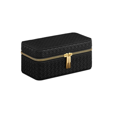 Rootz Watch Box - Timepiece Holder - Watch Storage Case - PU & Suede - 10cm x 20cm x 9cm