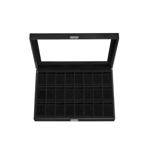 Rootz Watch Box Organizer - Watch Storage - Jewelry Case - MDF Construction - 29.5cm x 43cm x 8cm