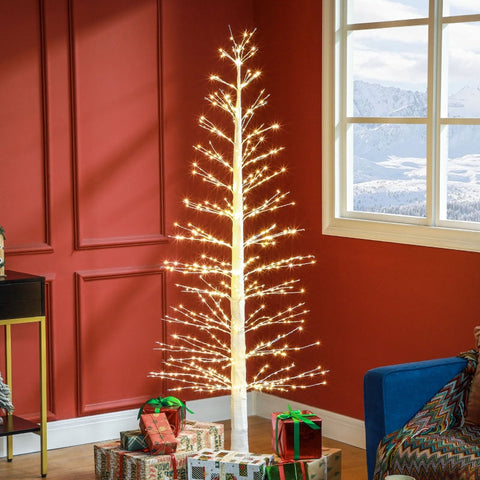 Rootz Artificial Light Tree - LED Tree - Decorative Tree - Lifelike Bark - Warm White LEDs - Flexible Branches - Indoor Outdoor - 180cm x 26cm x 26cm