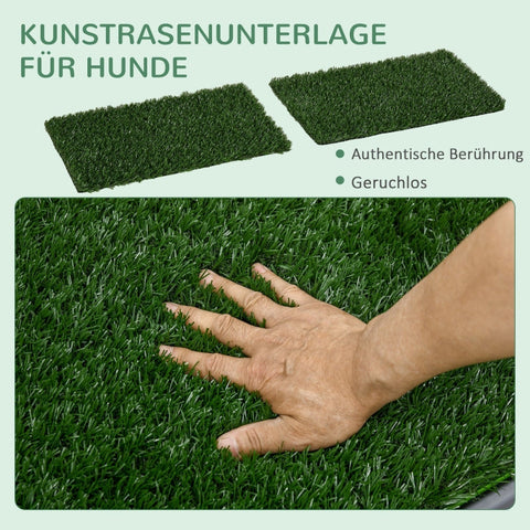 Rootz Dog Toilet - Artificial Grass - Drip Tray - Easy Clean - Puppy House Training - Indoor Outdoor - for Dogs up to 50cm - 67cm x 41cm