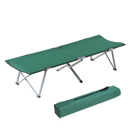 Rootz Camp Bed - Folding Bed - Portable Sleeping Cot - Waterproof Oxford Fabric - 193cm x 64cm x 40cm