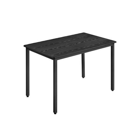 Rootz Dining Table - Kitchen Table - Eating Table - Stylish Design - 70cm x 110cm x 77cm - Ebony Black-Matte Black