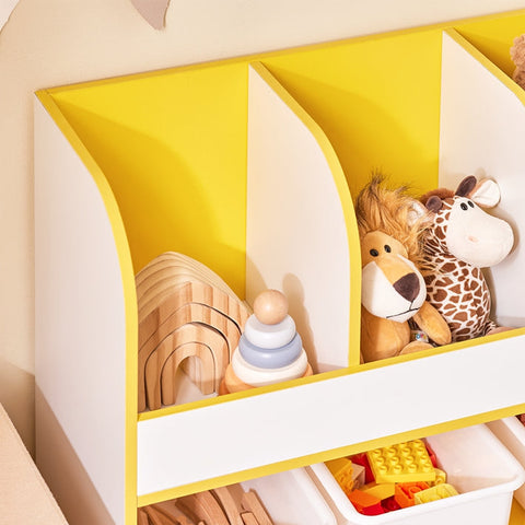 Rootz Children's Storage Shelf - Organizing Shelf - Kids Bookshelf - Optimized Storage Solution - 70x58x30cm - Brighten Kids Room