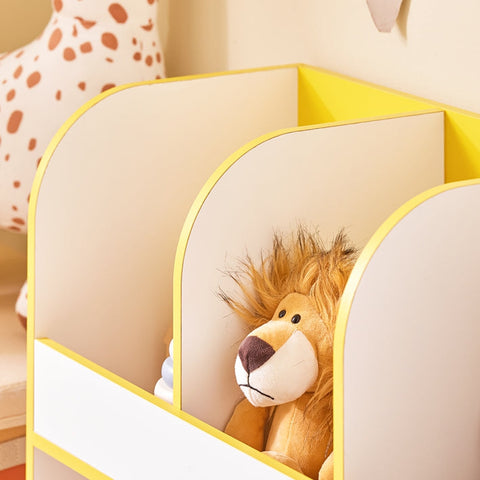 Rootz Children's Storage Shelf - Organizing Shelf - Kids Bookshelf - Optimized Storage Solution - 70x58x30cm - Brighten Kids Room