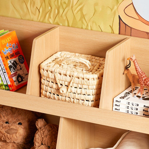 Rootz Kids Bookshelf - Child Book Storage - Toy Organizer - Safe Rounded Corners - 86x78x36cm