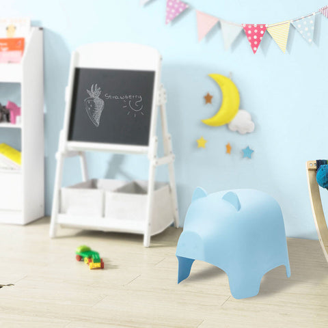 Rootz Children's Stool - Animal Stool - Pig Design Chair - Non-Toxic Plastic - Easy to Clean - Decorative and Functional - 35cm x 42cm x 60cm