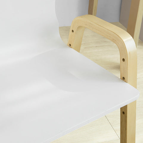 Rootz Set of 2 Adjustable Children's Chairs - Kids' Seating - Height-Adjustable Chairs - Sturdy Plywood Construction - Comfortable Armrests and Backrest - 40cm x 53cm x 32cm