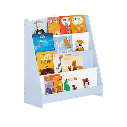 Rootz Kids Bookshelf - Children's Bookcase - Storage Unit - Safety and Convenience - MDF E1 - 80x88x30cm
