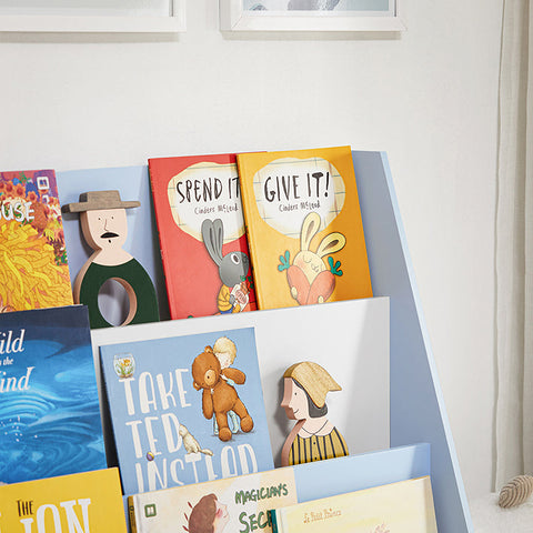 Rootz Kids Bookshelf - Children's Bookcase - Storage Unit - Safety and Convenience - MDF E1 - 80x88x30cm