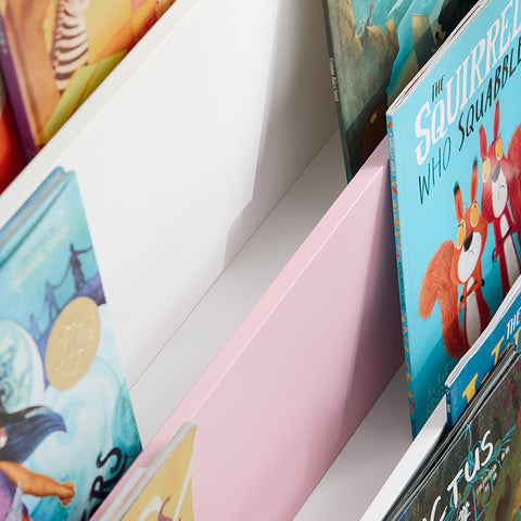 Rootz Children's Bookshelf - Kid's Storage Organizer - MDF Bookcase - Safe Rounded Corners - 80x88x30cm
