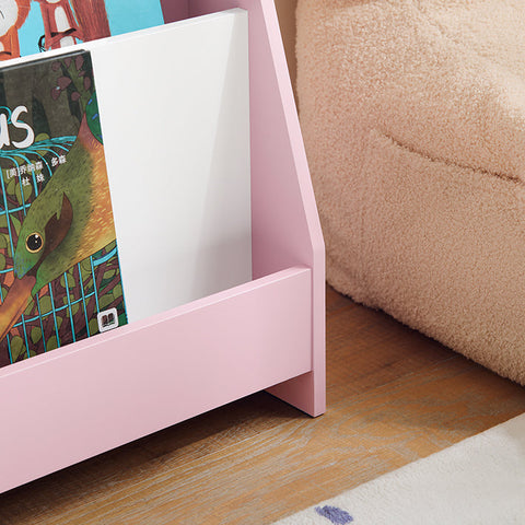 Rootz Children's Bookshelf - Kid's Storage Organizer - MDF Bookcase - Safe Rounded Corners - 80x88x30cm