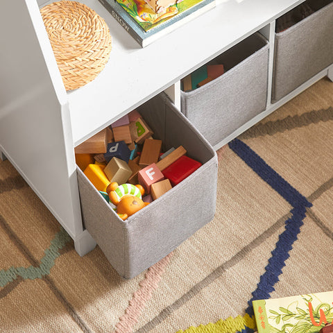 Rootz Children's Bookshelf - Toy Storage Organizer - Kids Bookcase - Safe MDF Construction - Easy Access - Multi-Compartment Design - 63cm x 80cm x 28cm