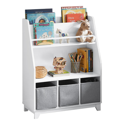 Rootz Children's Bookshelf - Toy Storage Organizer - Kids Bookcase - Safe MDF Construction - Easy Access - Multi-Compartment Design - 63cm x 80cm x 28cm