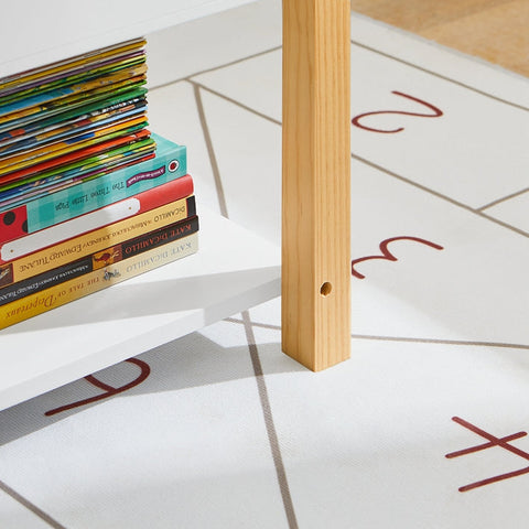 Rootz Children's Bookshelf - Toy Shelf - Storage Rack - MDF & Pine Construction - Versatile Dividers - Child-Friendly Height - 85cm x 45cm x 42cm