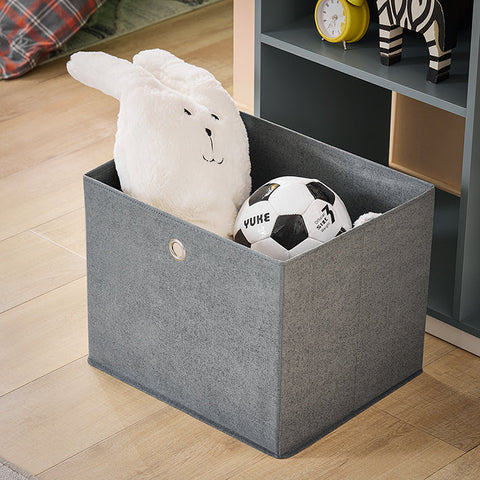 Rootz Kid's Wardrobe - Children's Closet - Nursery Storage - Ample Space - 97x108x35cm - MDF Material - Includes Fabric Box & Hooks