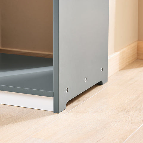 Rootz Kid's Wardrobe - Children's Closet - Nursery Storage - Ample Space - 97x108x35cm - MDF Material - Includes Fabric Box & Hooks