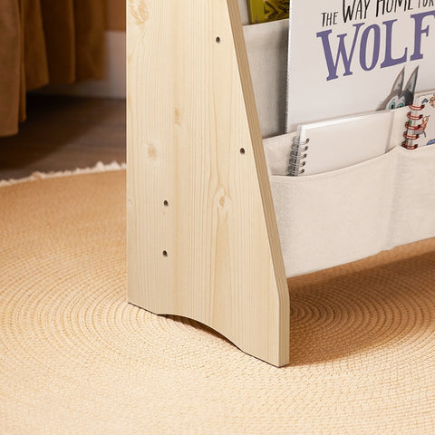 Rootz Kids Book Organizer - Shelf - Storage Unit - Multi-Purpose - Ideal for Tidiness - 63cm x 76cm x 28cm