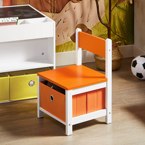 Rootz Kids Table & Chair Set - Children's Desk - Playroom Furniture - Dual Surface Table - 60x50x60cm Table, 30x50x32cm Chair