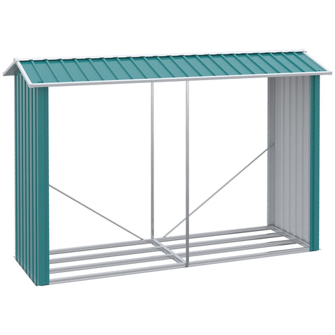 Rootz Wood Storage for Firewood - Log Holder - Firewood Rack - Moisture-Reducing - 240cm x 86cm x 160cm