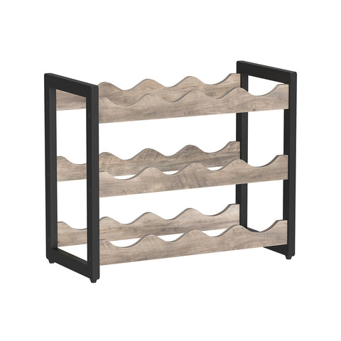Rootz Wine Rack for 12 Bottles - Bottle Holder - Wine Storage - Space-Saving - 20.3cm x 44.8cm x 38cm