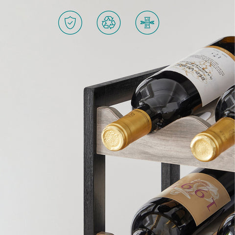 Rootz Wine Rack for 12 Bottles - Bottle Holder - Wine Storage - Space-Saving - 20.3cm x 44.8cm x 38cm