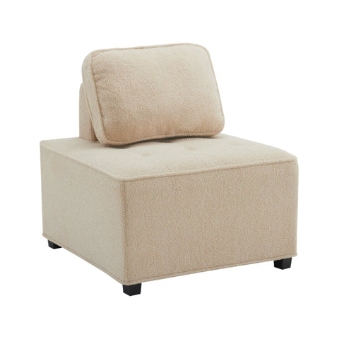 Rootz Modular Living Room Sofa - Sectional Couch - Comfy Seating - Breathable Teddy Velvet - 76cm x 73cm x 76cm