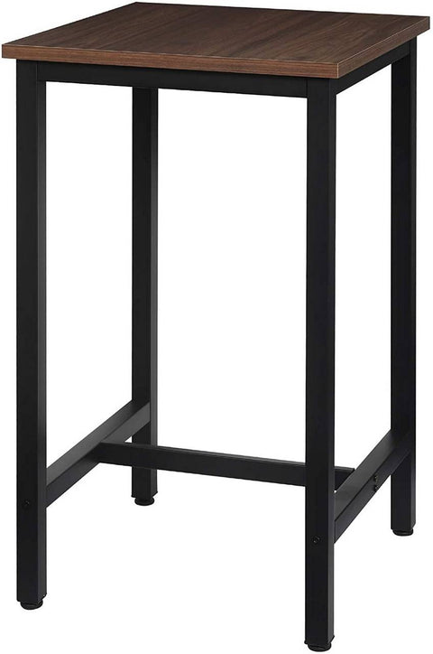 Rootz Bar Table - Pub Table - High Table - Iron Frame Stability - Water-Resistant - Easy Maintenance - 60cm x 60cm x 102cm