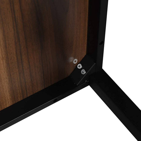 Rootz Bar Table - Pub Table - High Table - Iron Frame Stability - Water-Resistant - Easy Maintenance - 60cm x 60cm x 102cm