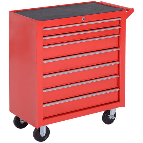 Rootz Tool Trolley - Workshop Cart - Tool Cabinet - Up to 150kg Load - Steel - 69cm x 33cm x 75cm