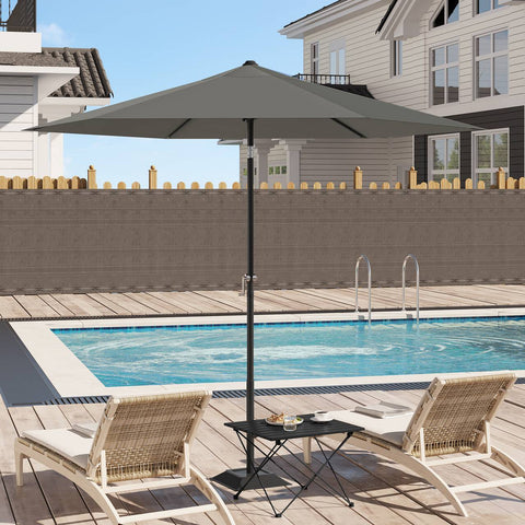 Rootz Premium Outdoor Parasol - Parasol - Tuinparasol - UV-bescherming - Waterdicht - Verstelbaar - Ø 270 x 236 cm