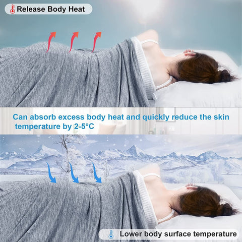 Rootz Cooling Blanket - Chill Comforter - Cooling Throw - Instant Cooling Effect - Moisture-Wicking - Versatile Use - Multiple Sizes Available