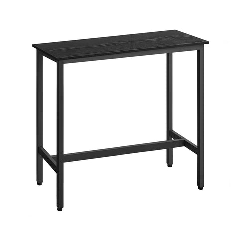 Rootz Rectangular Bar Table - Industrial Style - Pub Table - Metal Frame - 110cm x 60cm x 90cm