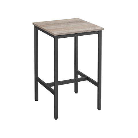 Rootz Bar Table - High Table - Pub Table - Chipboard & Steel - Sturdy Design - 60cm x 60cm x 92cm