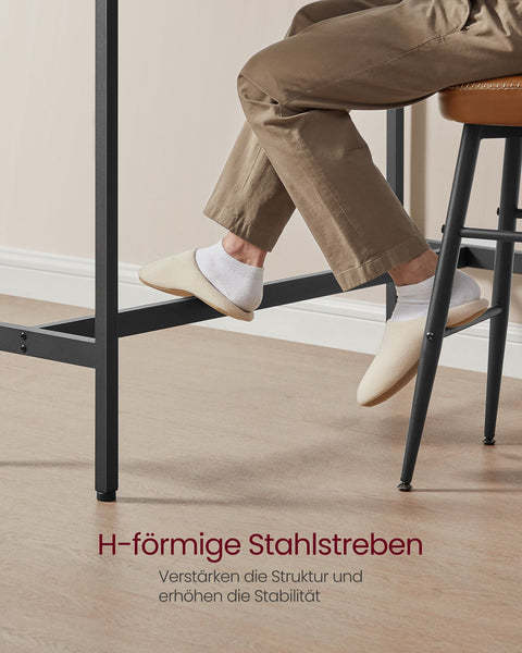 Rootz Bar Table - High Top Table - Cocktail Table - Elegant Design - 140cm x 40cm x 90cm