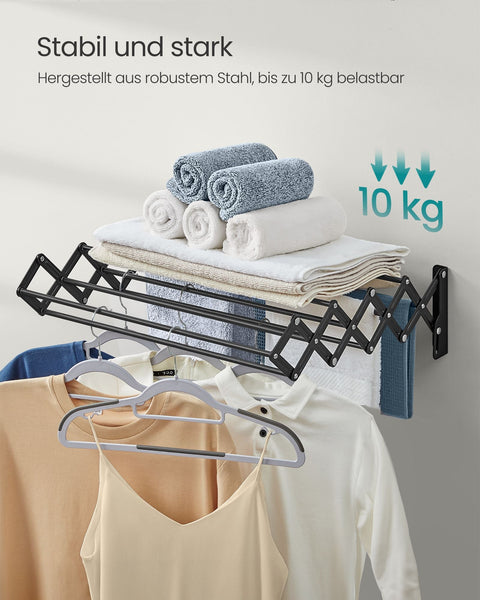 Rootz Washer Dryer Rack - Laundry Organizer - Drying Rack - Steel Construction - 40cm x 42cm x 12cm - Portable - Lightweight
