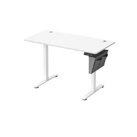 Rootz Electric Standing Desk - Height Adjustable Desk - Sit Stand Desk - Particle Board and Steel - 60cm x 120cm x 120cm - Cloud White