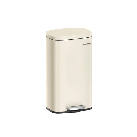 Rootz Trash Can - Garbage Bin - Soft-Close Lid - Inner Bucket - 40cm x 30cm x 50cm