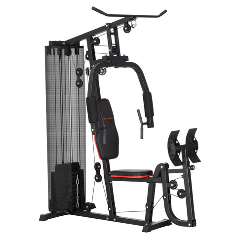 Rootz Multi-Gym Station - Home Gym - Strength Tower - 45kg Weights - Steel Frame - 160L x 108W x 200H cm