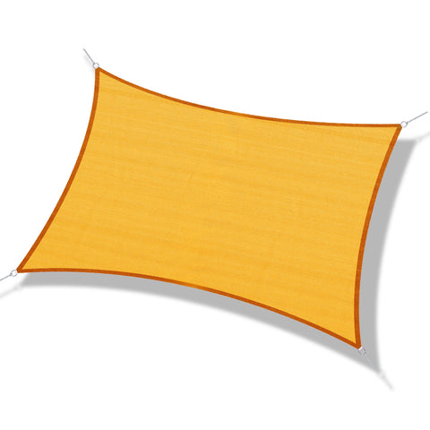 Rootz HDPE Awning - Rectangular Shade Sail - UV Protection Tarpaulin - 6L x 4B m - Blocks 90% UV Rays - Durable & Waterproof