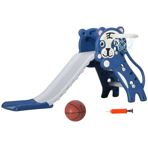 Rootz Children's Slide - Indoor Slide - Toddler Slide - Basketball Hoop Fun - 133cm x 60cm x 70cm - Suitable for 18 to 36 Months